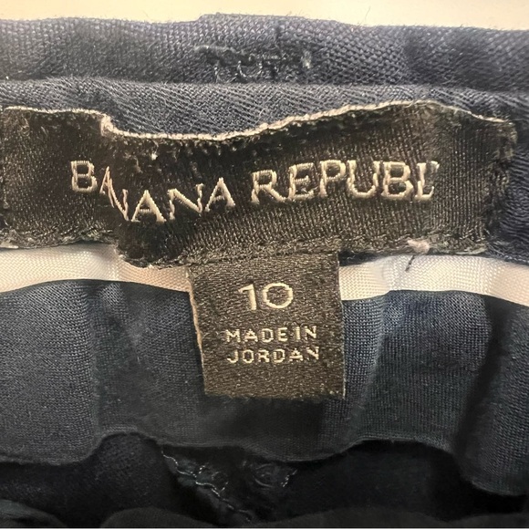 Banana Republic Navy Blue Ryan Crop Mid-rise Straight Leg Pant Size 10 - Picture 8 of 14